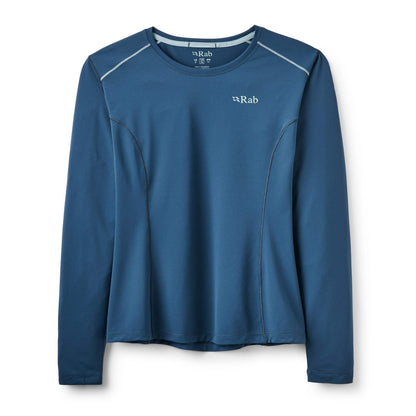 Rab Force LS Tee Wmns - Camiseta Técnica Mujer Manga Larga Transpirable Montaña - 