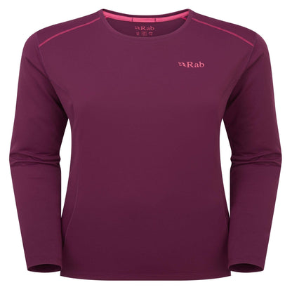 Rab Force LS Tee Wmns - Camiseta Técnica Mujer Manga Larga Transpirable Montaña - 