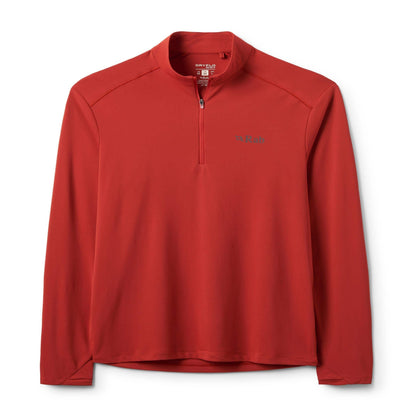 Rab Force LS Zip - Camiseta Técnica Manga Larga con Cremallera Alta Transpirabilidad - 