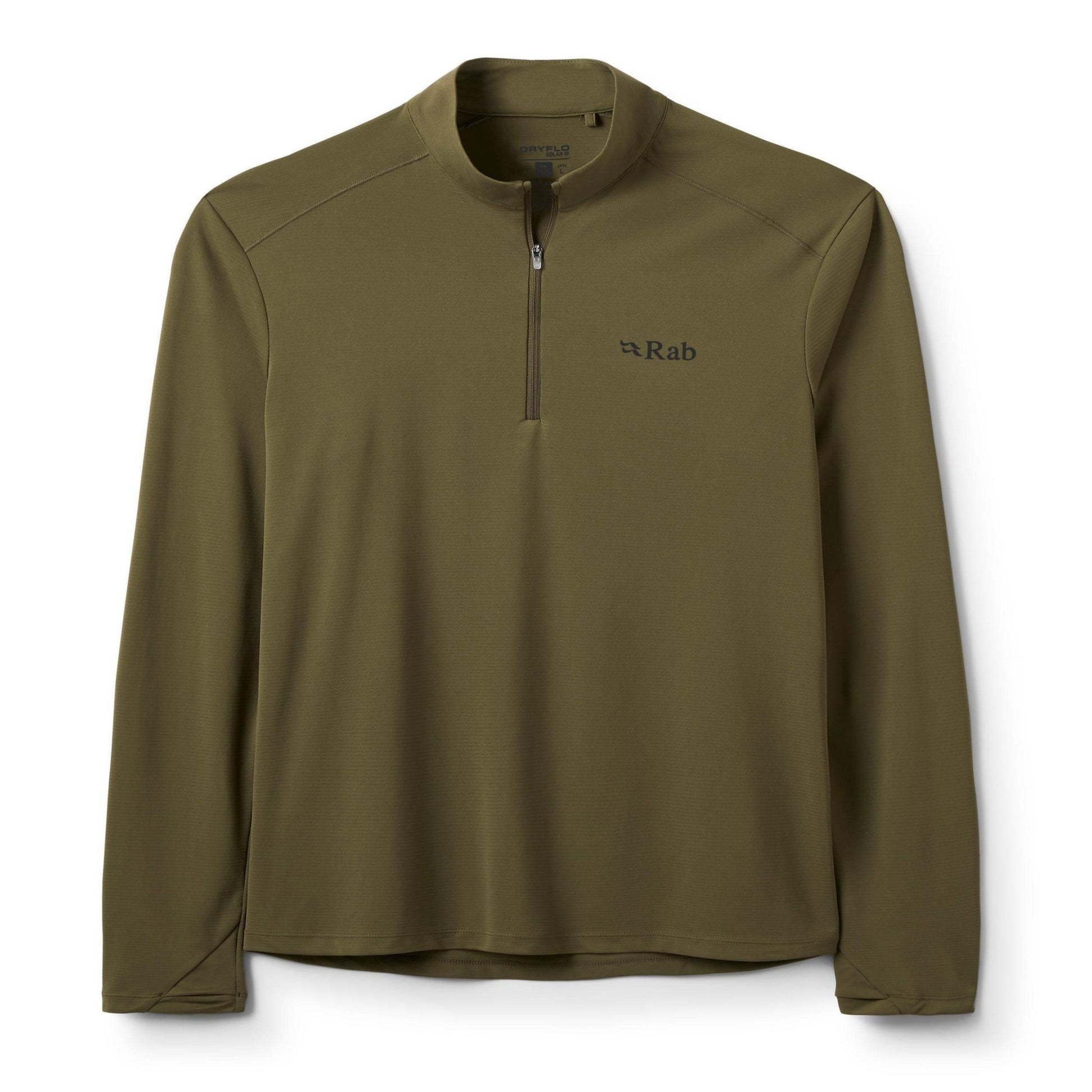 Rab Force LS Zip - Camiseta Técnica Manga Larga con Cremallera Alta Transpirabilidad - 