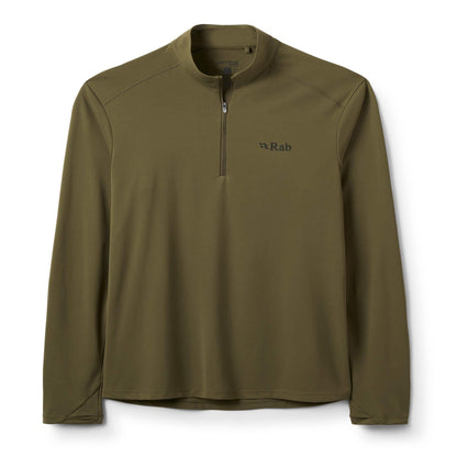 Rab Force LS Zip - Camiseta Técnica Manga Larga con Cremallera Alta Transpirabilidad - 
