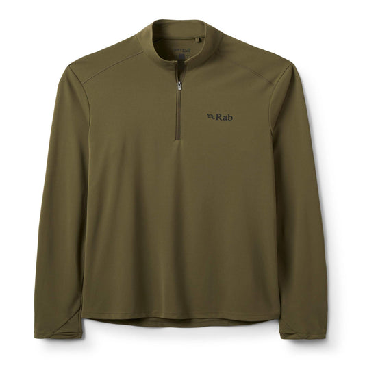 Rab Force LS Zip - Camiseta Técnica Manga Larga con Cremallera Alta Transpirabilidad - 