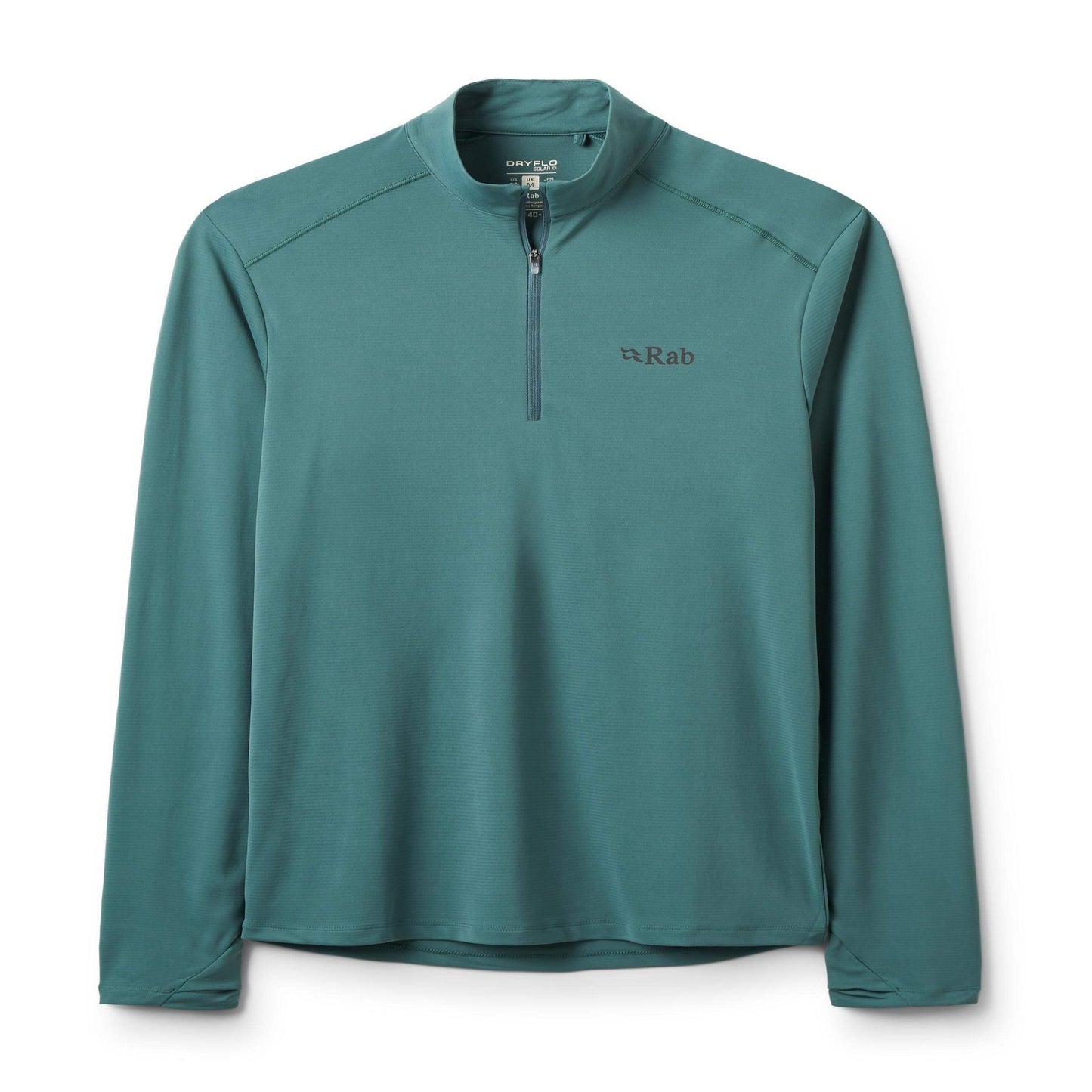 Rab Force LS Zip - Camiseta Técnica Manga Larga con Cremallera Alta Transpirabilidad - 
