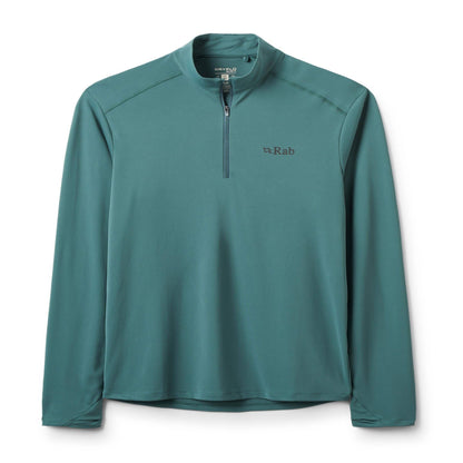 Rab Force LS Zip - Camiseta Técnica Manga Larga con Cremallera Alta Transpirabilidad - 