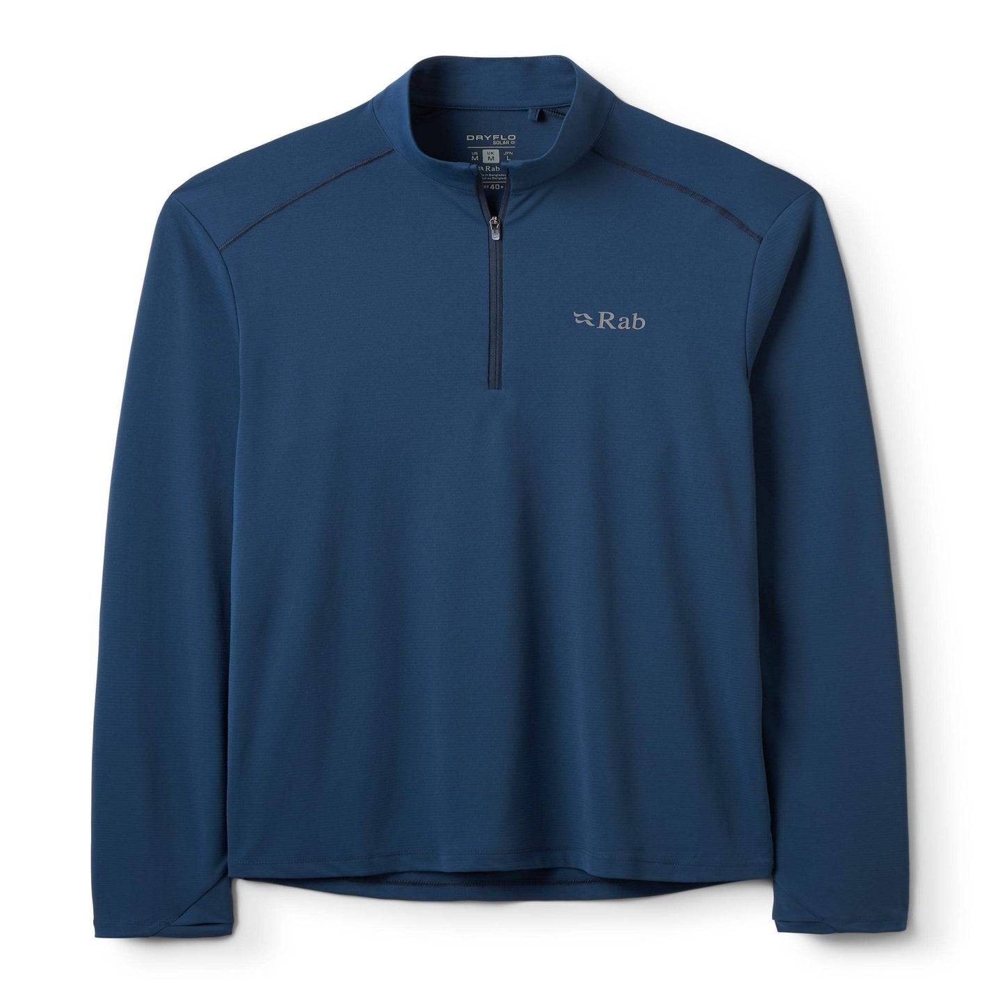Rab Force LS Zip - Camiseta Técnica Manga Larga con Cremallera Alta Transpirabilidad - 