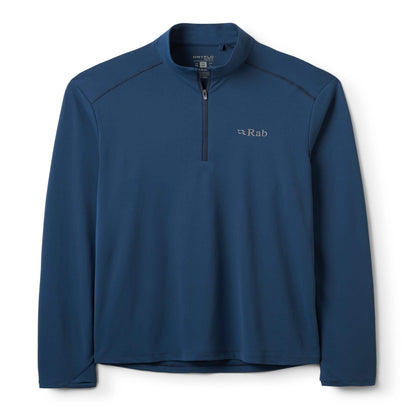 Rab Force LS Zip - Camiseta Técnica Manga Larga con Cremallera Alta Transpirabilidad - 