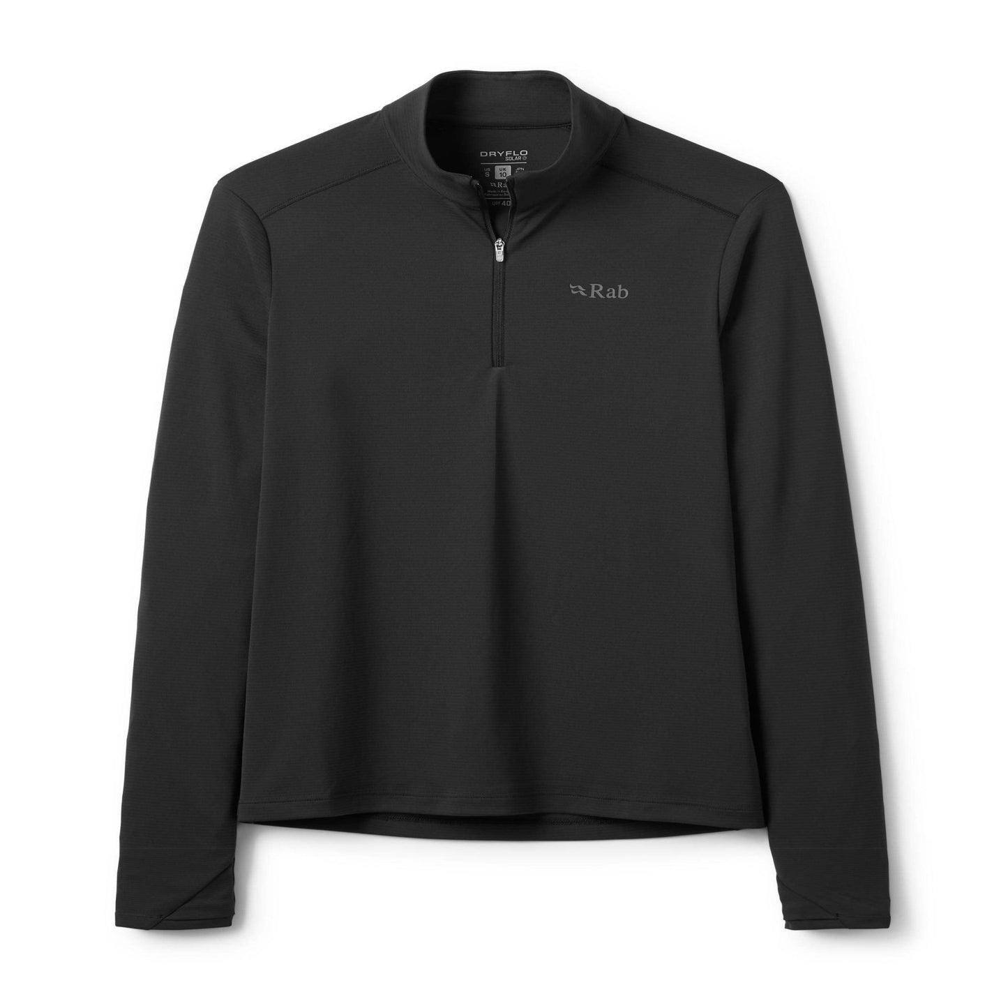 Rab Force LS Zip Wmns - Camiseta Técnica Mujer Manga Larga con Cremallera Transpirable Montaña - 