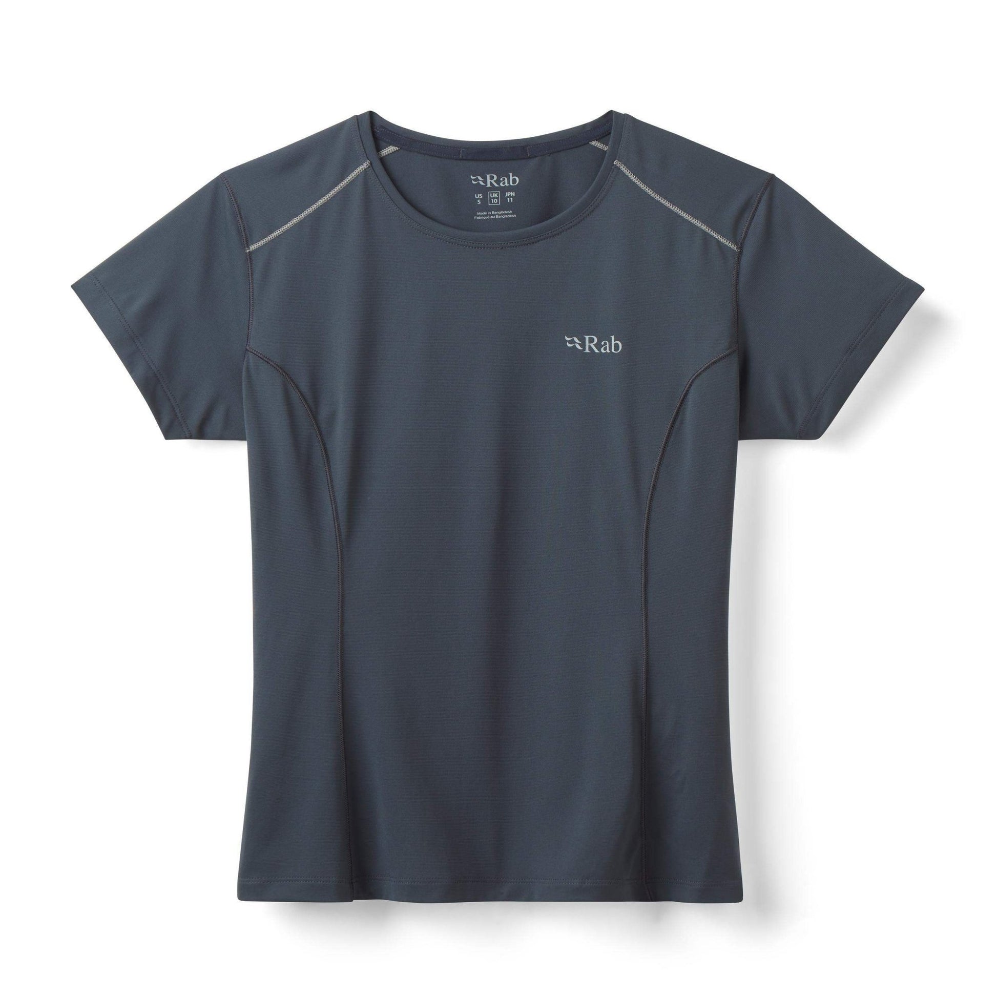Rab Force Tee Wmns – Camiseta técnica ultraligera con tejido Dryflo™ Solar y protección UPF 40+ para montaña en clima cálido - 