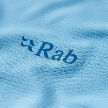 Rab Force Tee Wmns – Camiseta técnica ultraligera con tejido Dryflo™ Solar y protección UPF 40+ para montaña en clima cálido - 