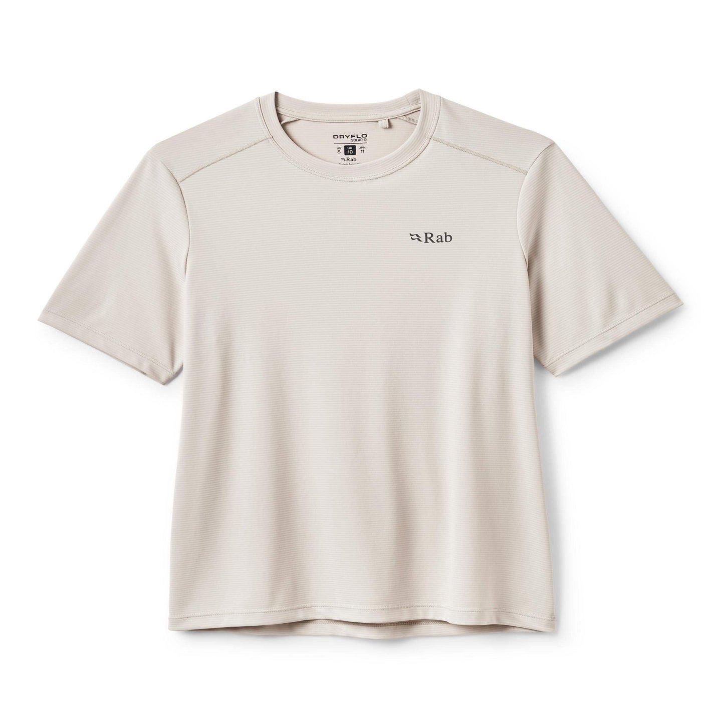 Rab Force Tee Wmns – Camiseta técnica ultraligera con tejido Dryflo™ Solar y protección UPF 40+ para montaña en clima cálido - 