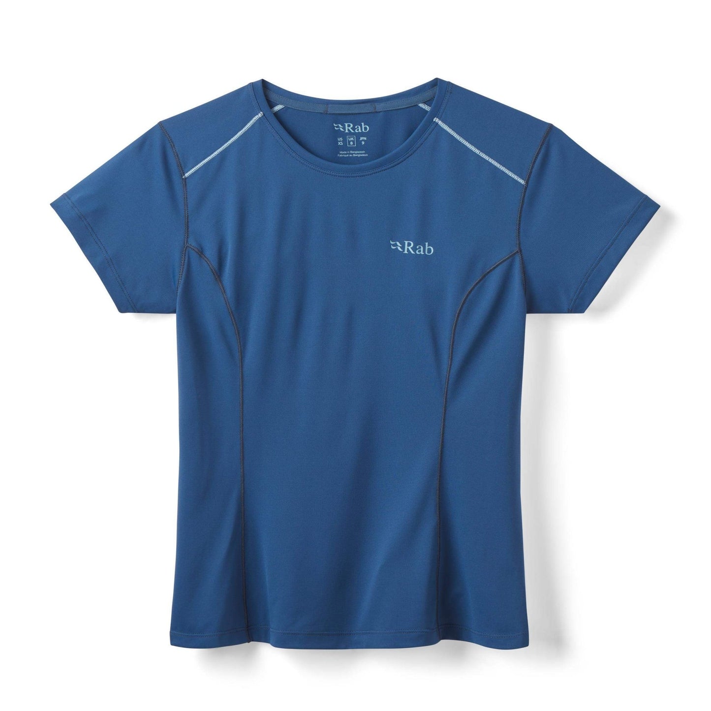 Rab Force Tee Wmns – Camiseta técnica ultraligera con tejido Dryflo™ Solar y protección UPF 40+ para montaña en clima cálido - 