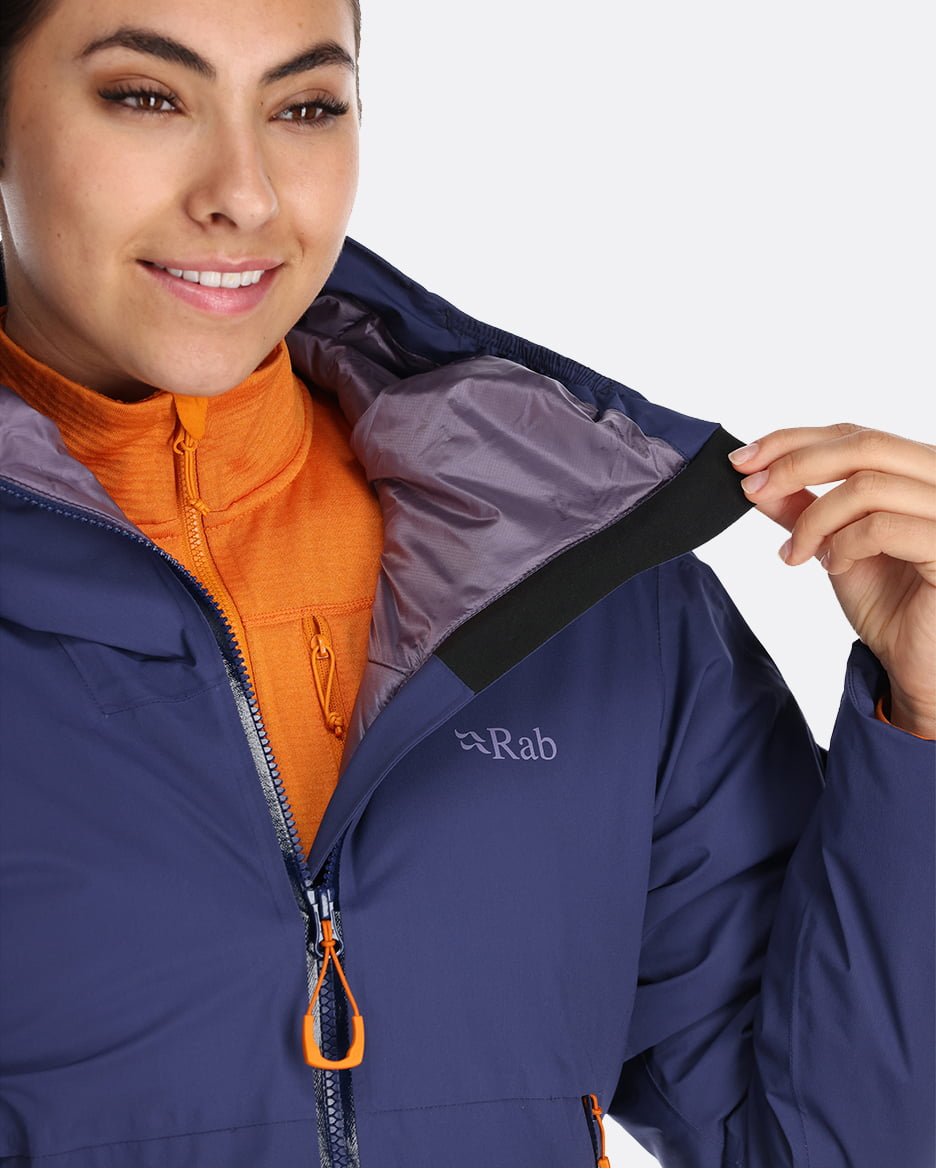 Rab Khroma Transpose Jacket W´S - Chaqueta de Esquí de Proflex Ultratranspirable 100% impermeable y Primaloft Silver