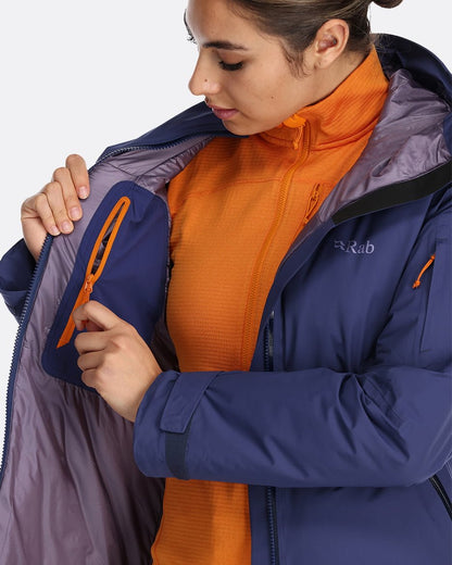 Rab Khroma Transpose Jacket W´S - Chaqueta de Esquí de Proflex Ultratranspirable 100% impermeable y Primaloft Silver