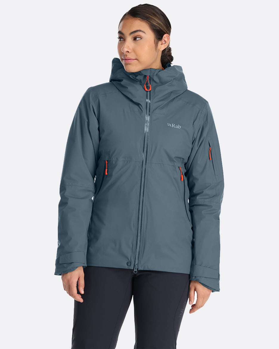 Rab Khroma Transpose Jacket W´S - Chaqueta de Esquí de Proflex Ultratranspirable 100% impermeable y Primaloft Silver