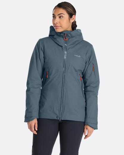 Rab Khroma Transpose Jacket W´S - Chaqueta de Esquí de Proflex Ultratranspirable 100% impermeable y Primaloft Silver