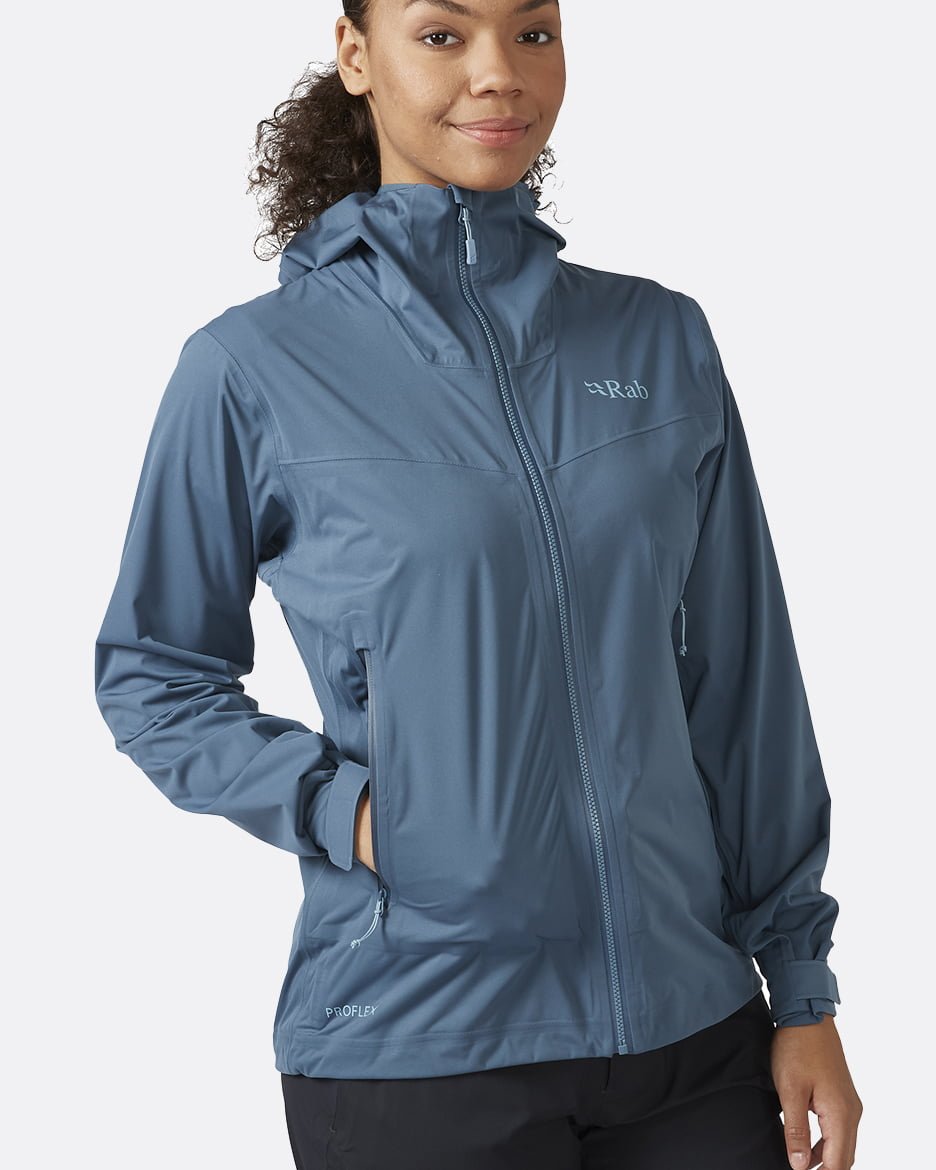 Rab Kinetic 2.0 Jacket W'S - Impermeable, Elástica y Transpirable - Chaquetas