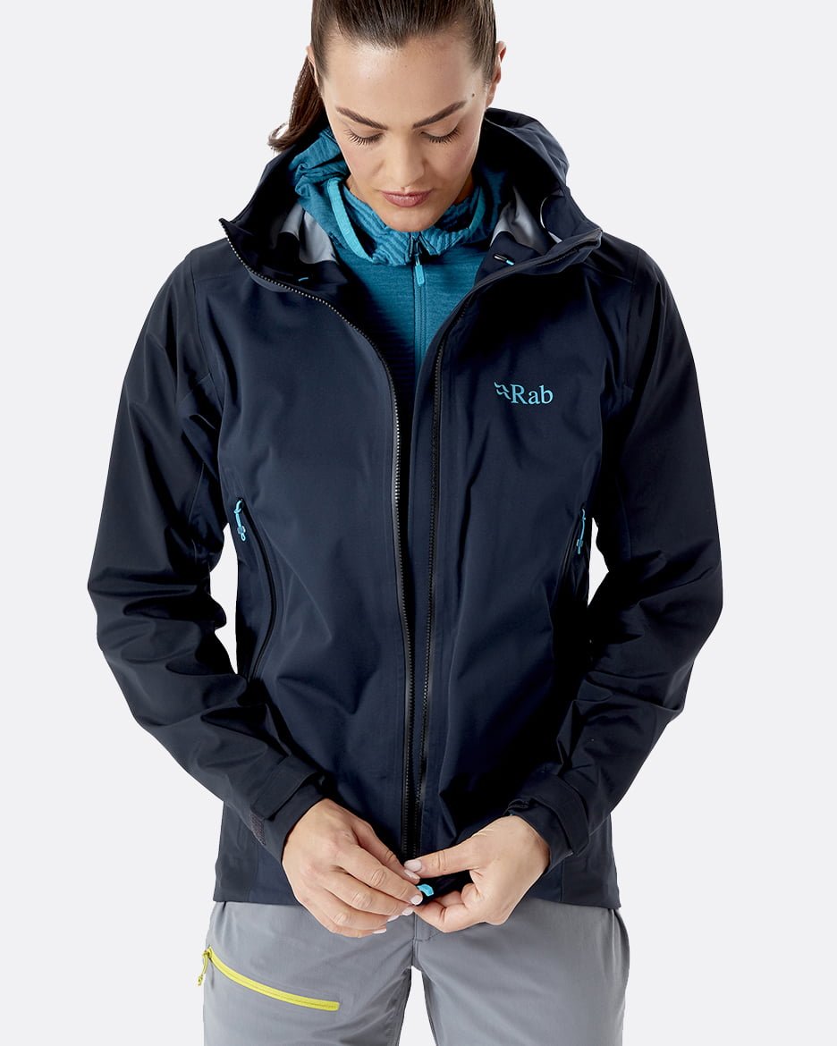 Rab Kinetic Alpine 2.0 Jacket W'S - Impermeable, Elástica y Transpirable - Chaquetas