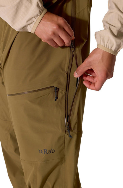 Rab Kinetic Alpine Stretch Bib AW26 – Peto Pertex Shield 3L - Pantalones impermeables