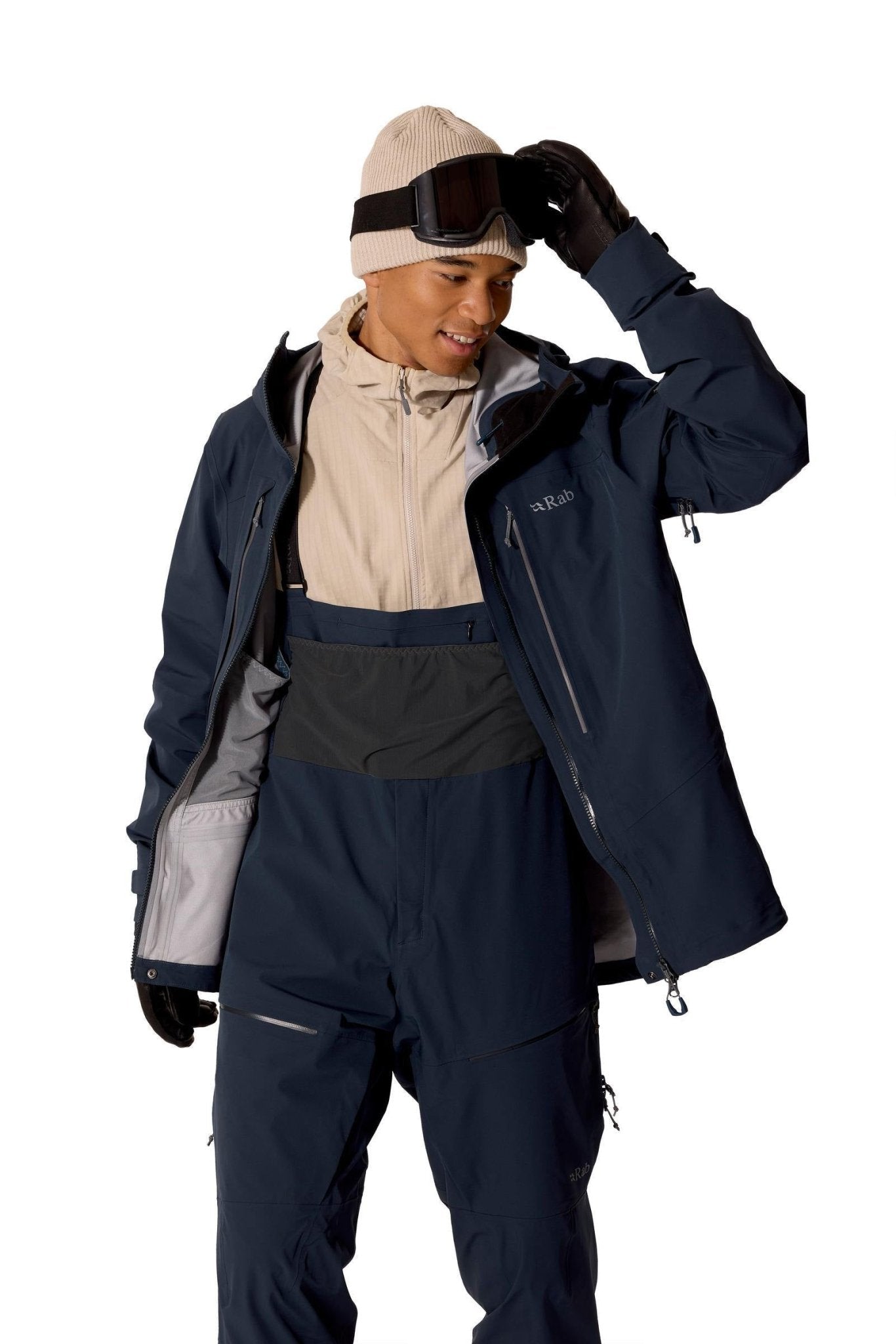 Rab Kinetic Alpine Stretch Bib AW26 – Peto Pertex Shield 3L - Pantalones impermeables
