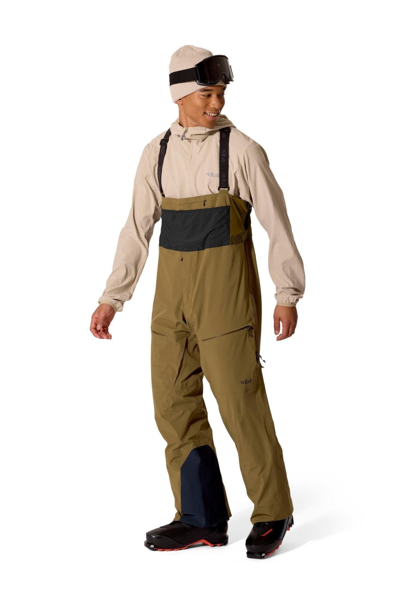 Rab Kinetic Alpine Stretch Bib AW26 – Peto Pertex Shield 3L - Pantalones impermeables