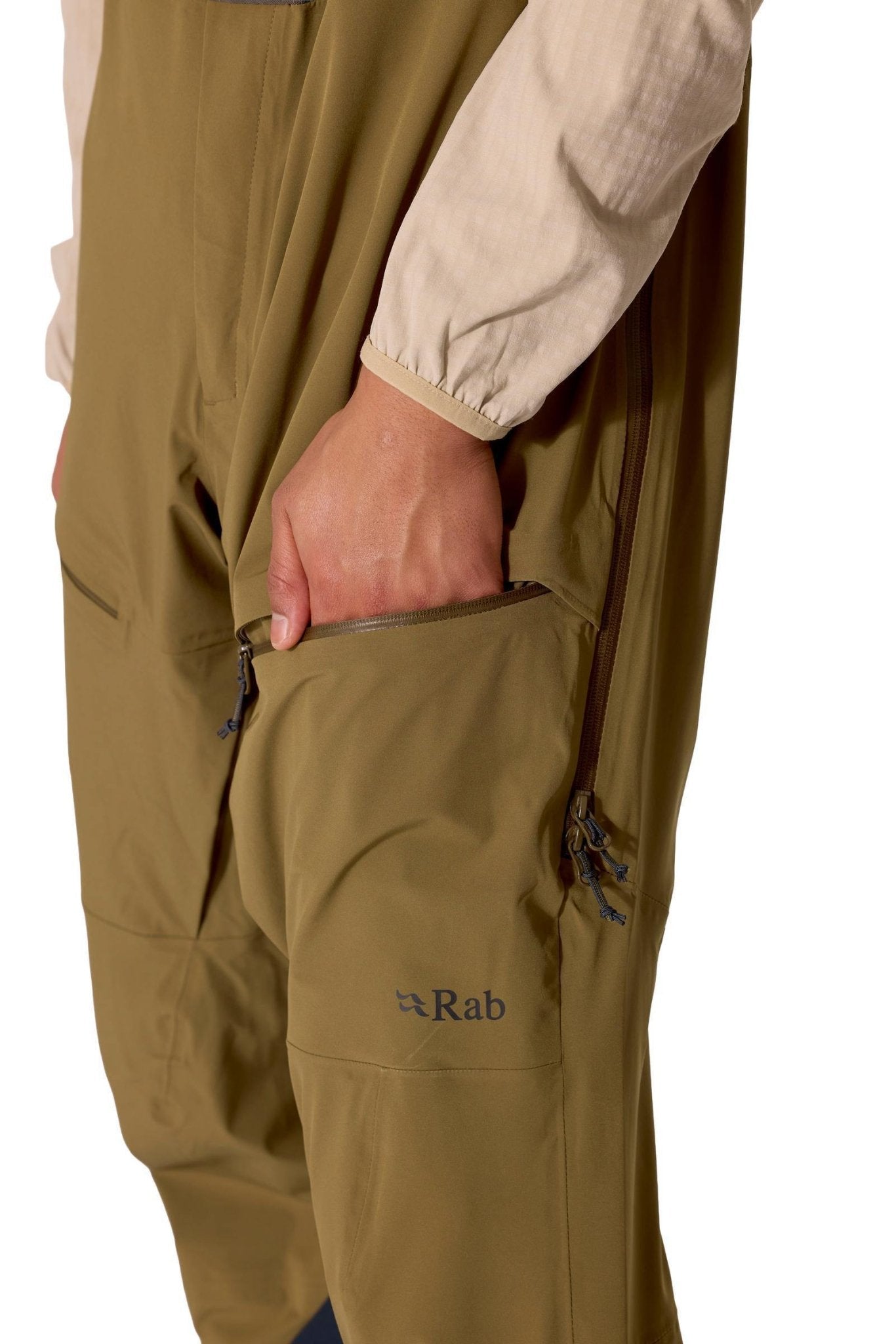 Rab Kinetic Alpine Stretch Bib AW26 – Peto Pertex Shield 3L - Pantalones impermeables