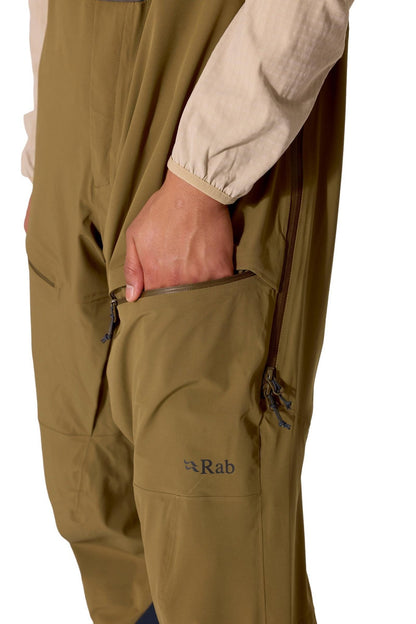 Rab Kinetic Alpine Stretch Bib AW26 – Peto Pertex Shield 3L - Pantalones impermeables