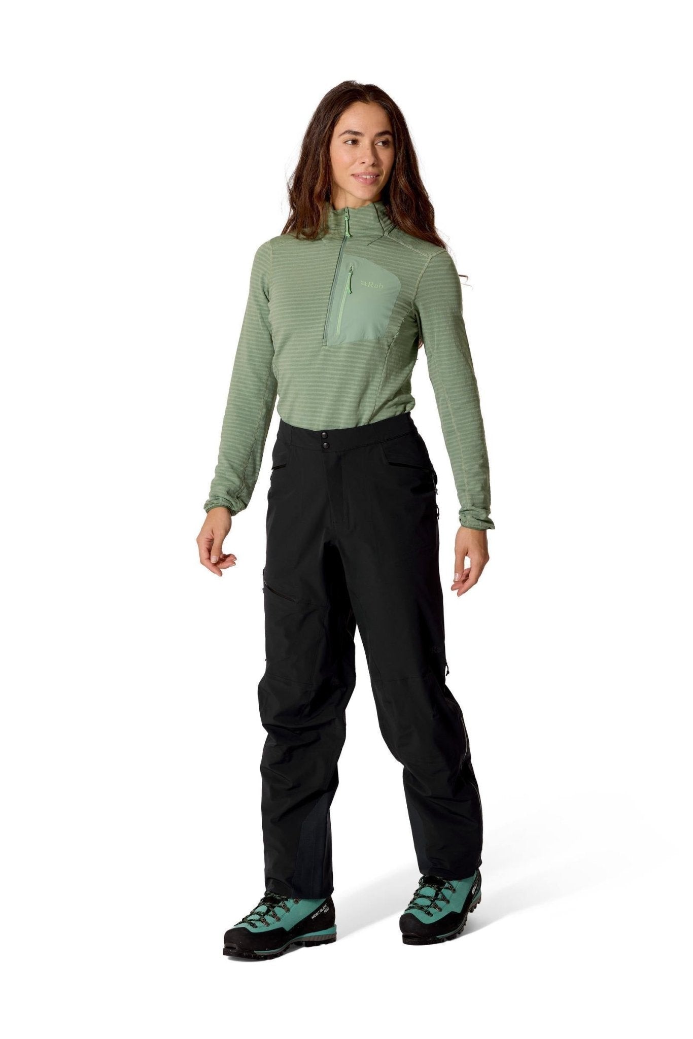 Rab Kinetic Alpine Stretch Pants Mujer AW26 – Pertex Shield 3L - Pantalones impermeables