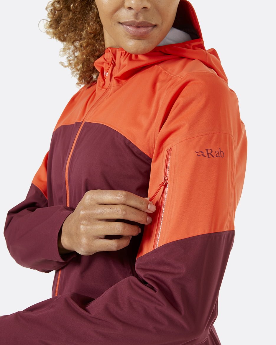 Rab Kinetic Ultra Jacket W'S - Impermeable, Elástica y Transpirable - Chaquetas