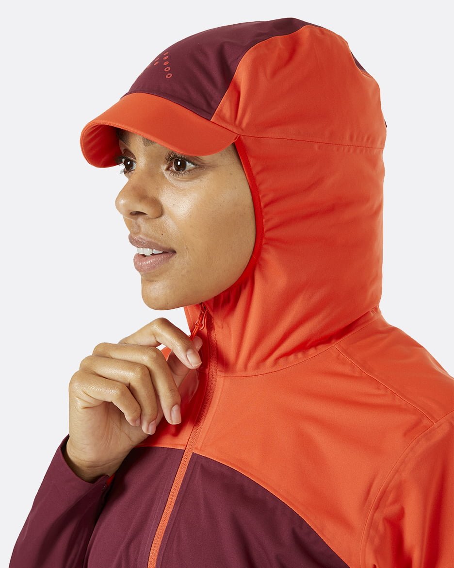 Rab Kinetic Ultra Jacket W'S - Impermeable, Elástica y Transpirable - Chaquetas