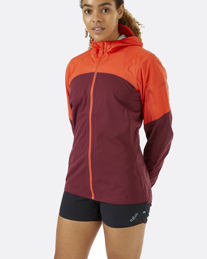 Rab Kinetic Ultra Jacket W'S - Impermeable, Elástica y Transpirable - Chaquetas