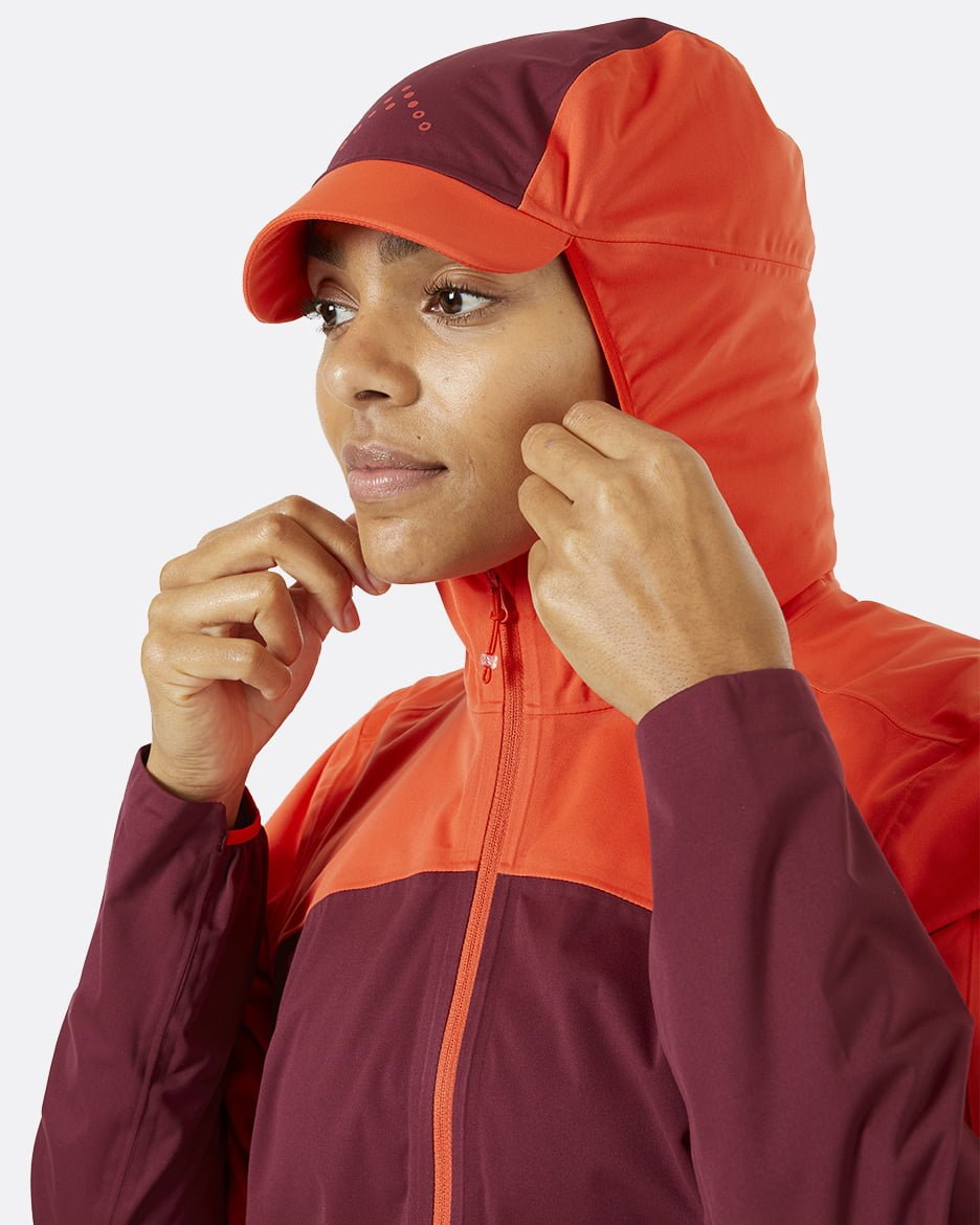 Rab Kinetic Ultra Jacket W'S - Impermeable, Elástica y Transpirable - Chaquetas