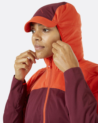 Rab Kinetic Ultra Jacket W'S - Impermeable, Elástica y Transpirable - Chaquetas