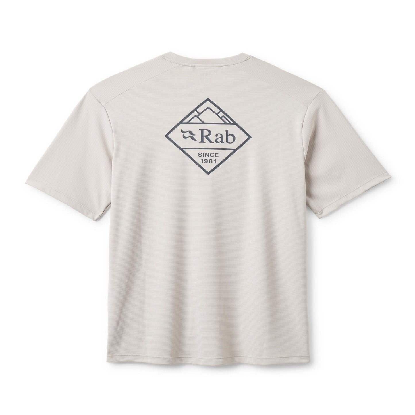 Rab Men's Force Stamp Tee – Camiseta Técnica UPF 40+ Dryflo™ Solar para Montaña y Trail - Camisetas técnicas