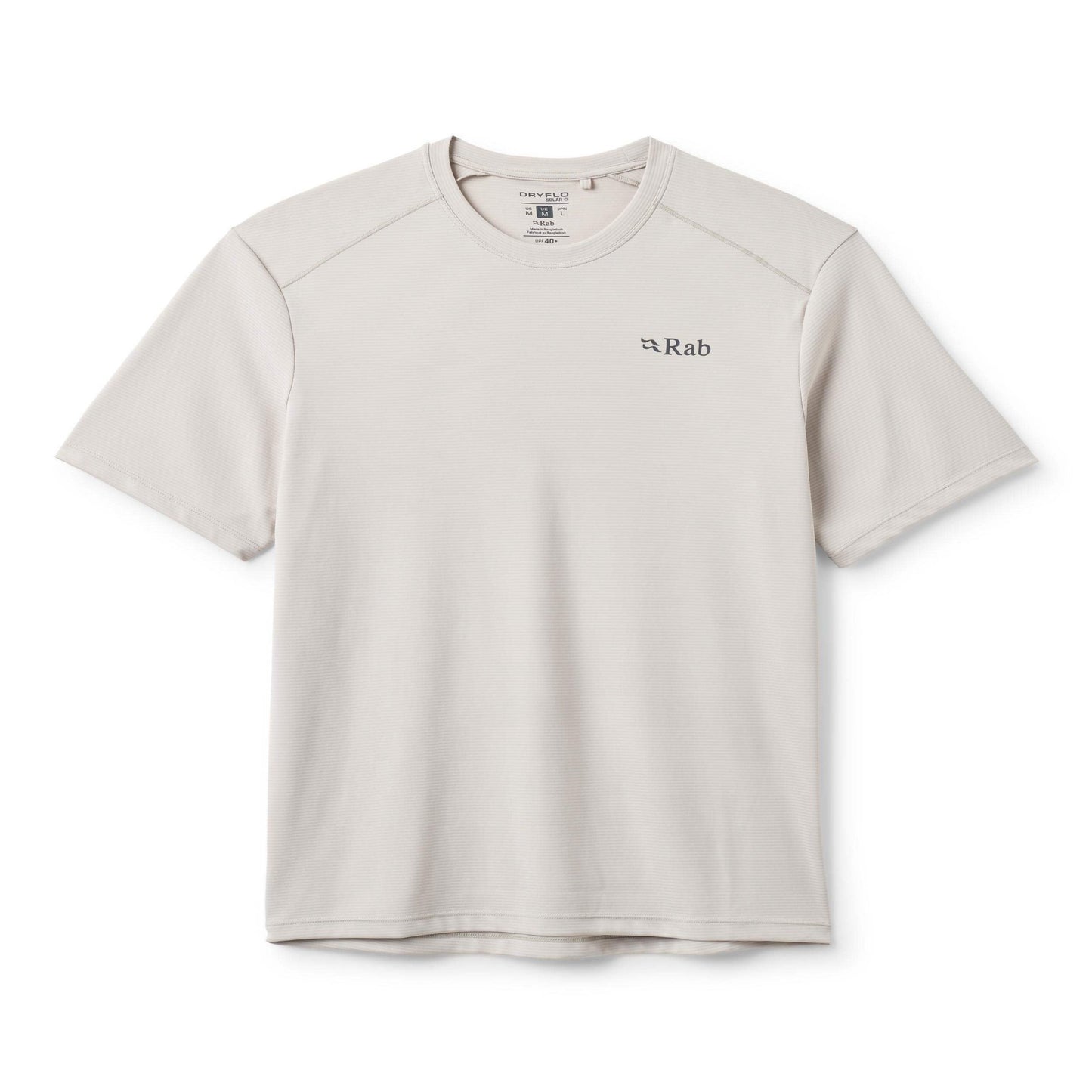 Rab Men's Force Stamp Tee – Camiseta Técnica UPF 40+ Dryflo™ Solar para Montaña y Trail - Camisetas técnicas
