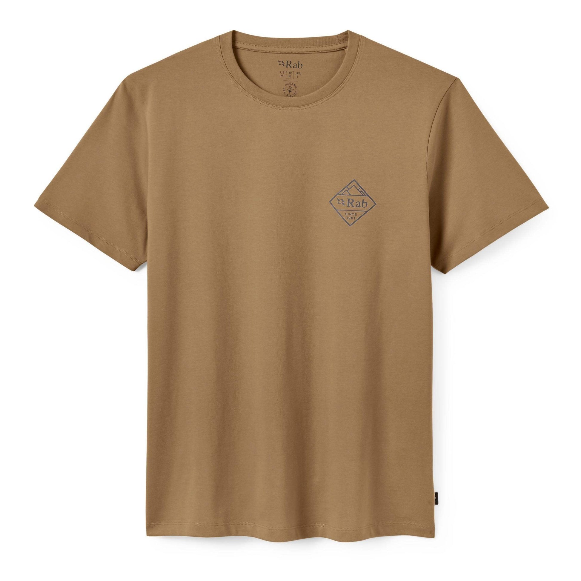 Rab Men's Stance Stamp Tee – Camiseta de Algodón Orgánico para Uso Diario - Camisetas lifestyle