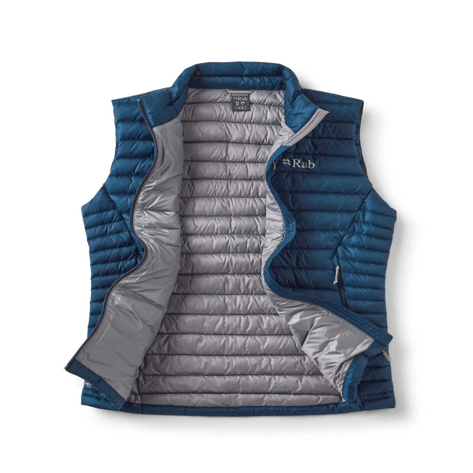 Rab Microlight Vest - Chaleco de pluma ligero 700FP para montaña y uso diario - 