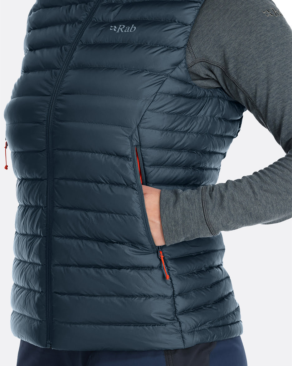 Rab Microlight Vest W'S - Plumón de 700 FP y Pertex Quantum - Chalecos