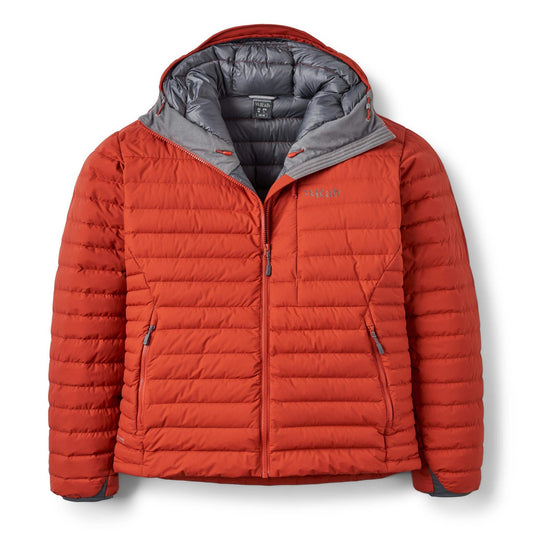 Rab Microlight Windstopper Hoody – Chaqueta de Pluma 700FP para Montaña Técnica - Chaquetas Impermeables