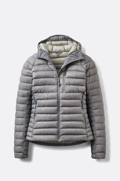 Rab Microlight X Hoody Womens Zinc – vista frontal