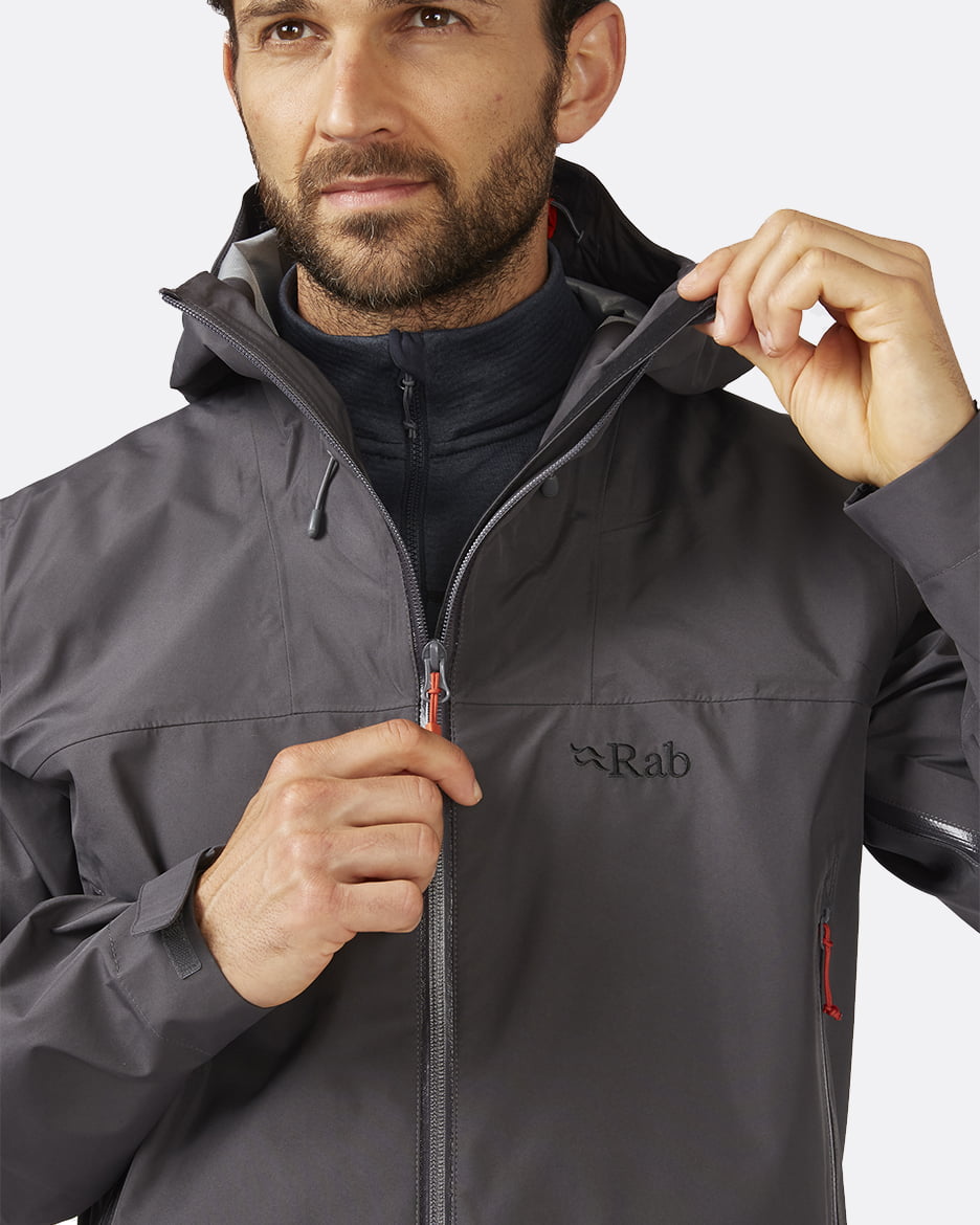 Rab Namche GTX Jacket - Membrana Impermeable de Gore - Tex reciclado 75D de 3 capas - Chaquetas