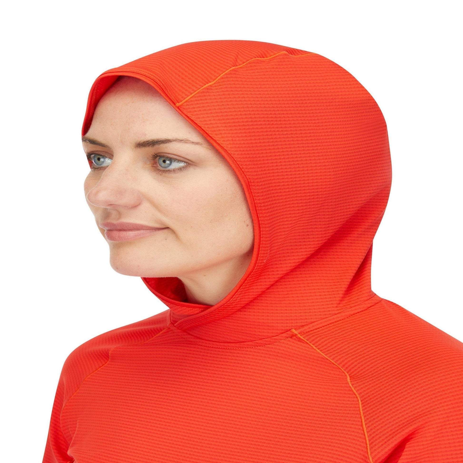 Rab Sonic Hoody Wmns – Camiseta técnica con capucha ligera Dryflo™ Air para alta actividad en montaña - 