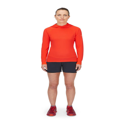 Rab Sonic Hoody Wmns – Camiseta técnica con capucha ligera Dryflo™ Air para alta actividad en montaña - 