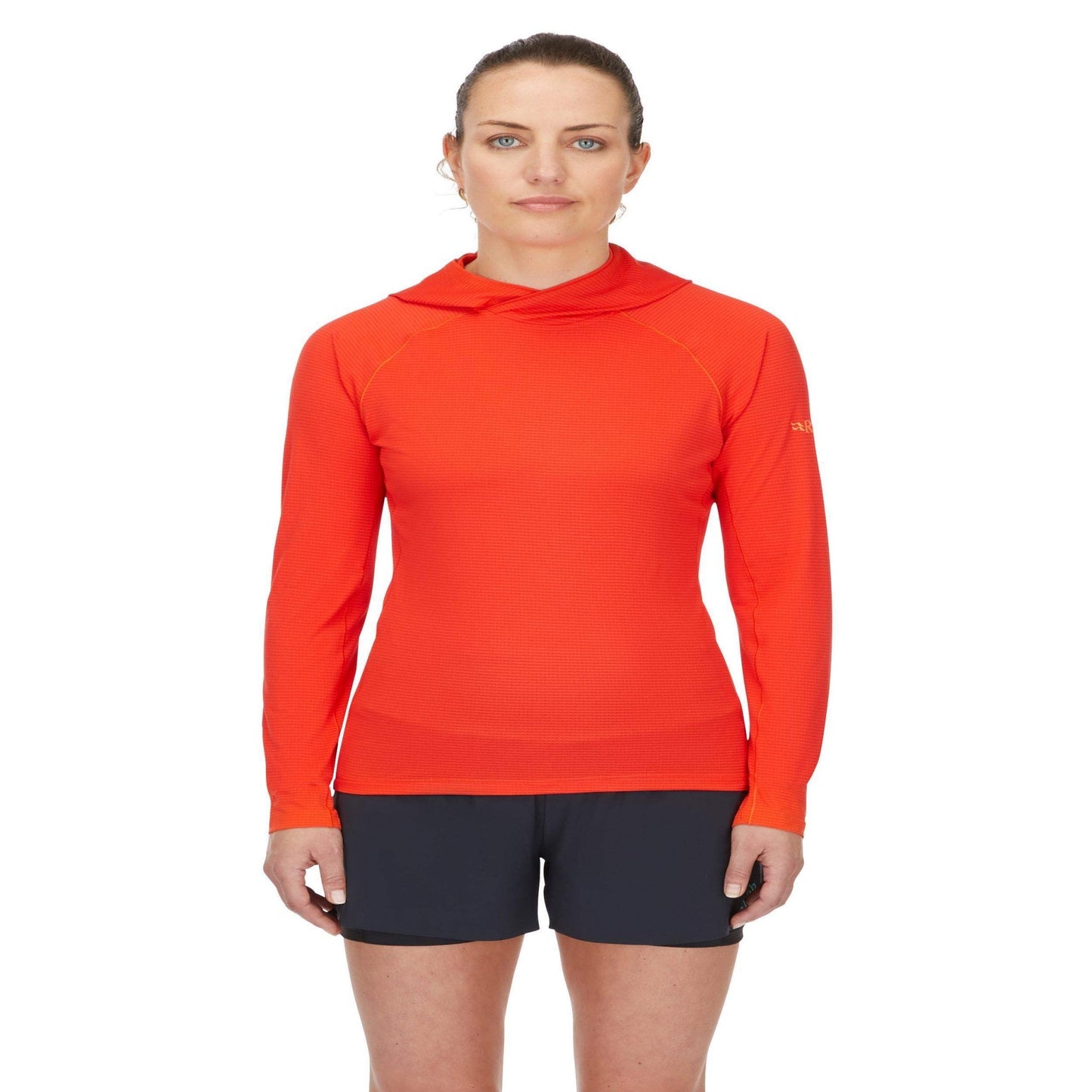 Rab Sonic Hoody Wmns – Camiseta técnica con capucha ligera Dryflo™ Air para alta actividad en montaña - 