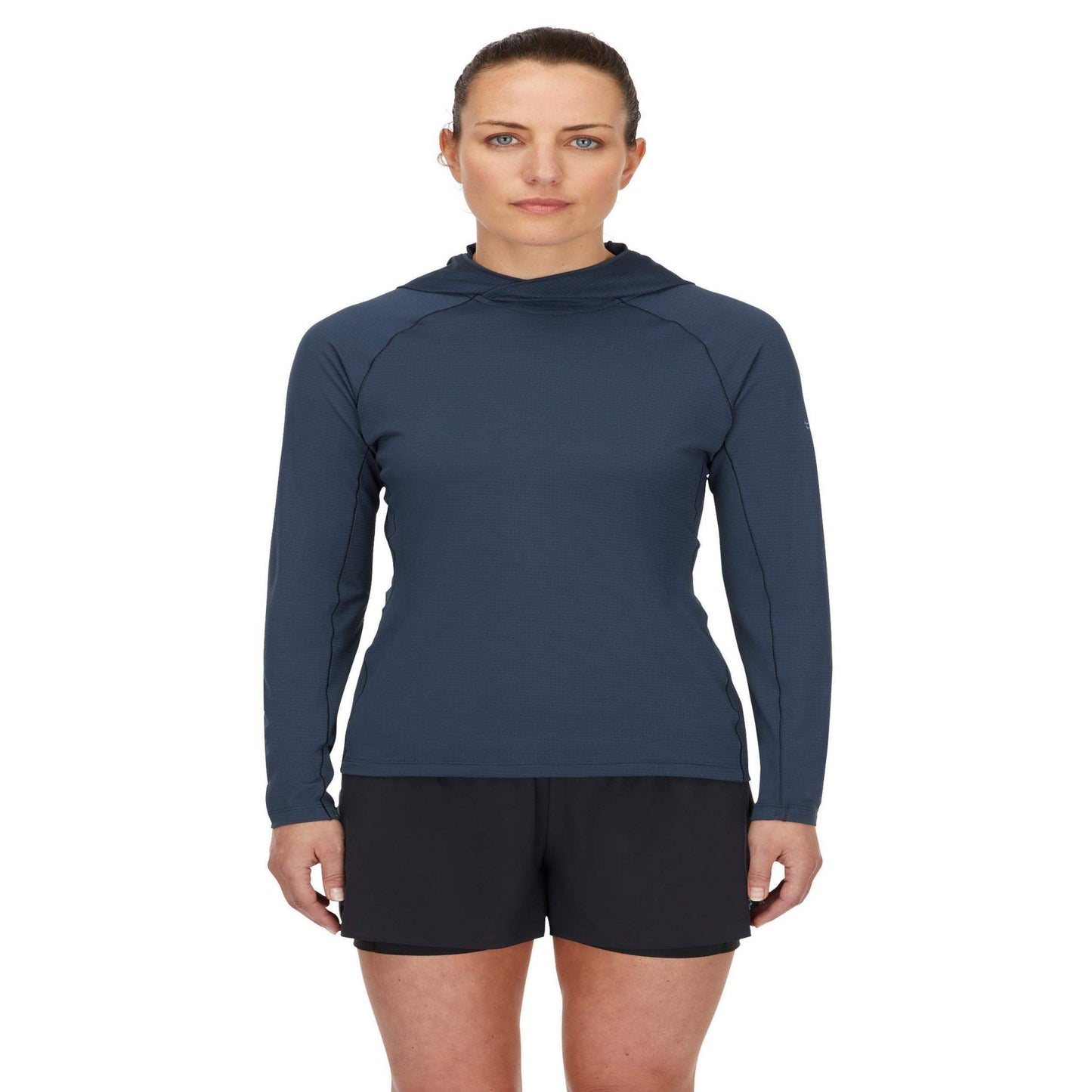 Rab Sonic Hoody Wmns – Camiseta técnica con capucha ligera Dryflo™ Air para alta actividad en montaña - 