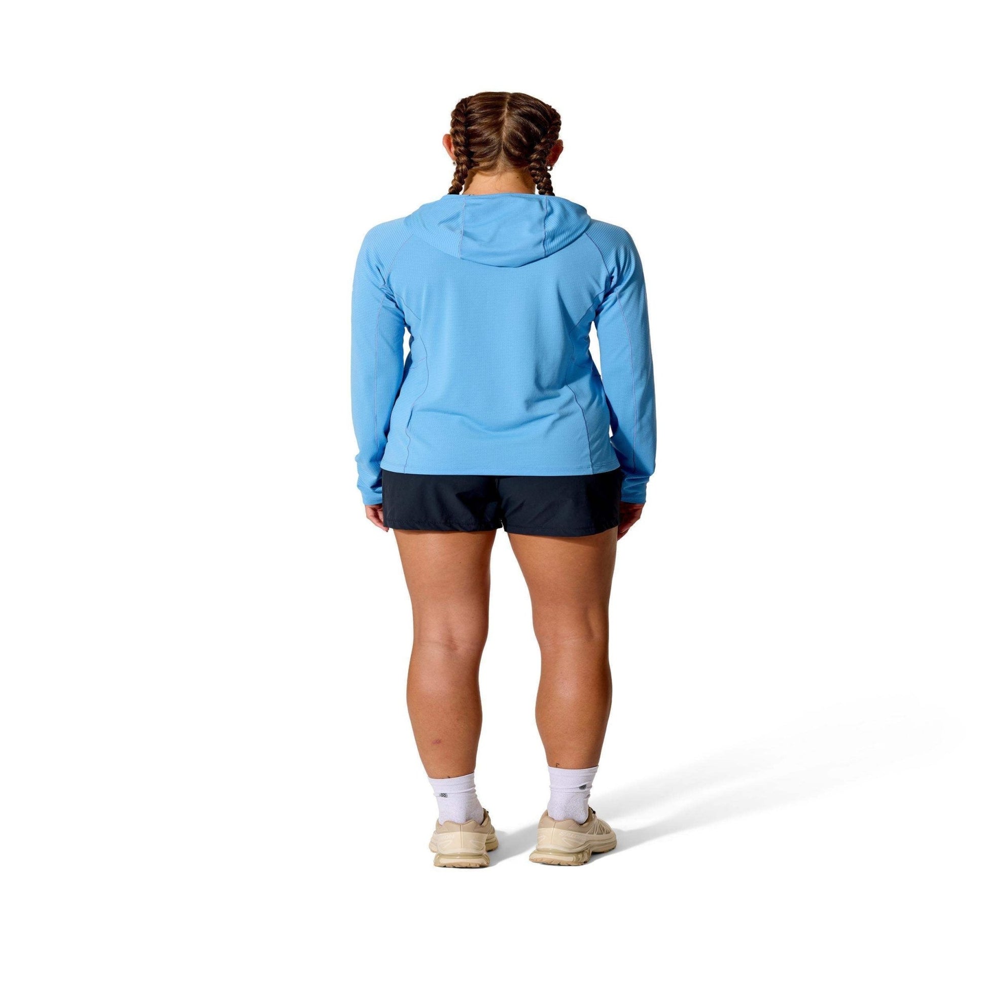 Rab Sonic Hoody Wmns – Camiseta técnica con capucha ligera Dryflo™ Air para alta actividad en montaña - 