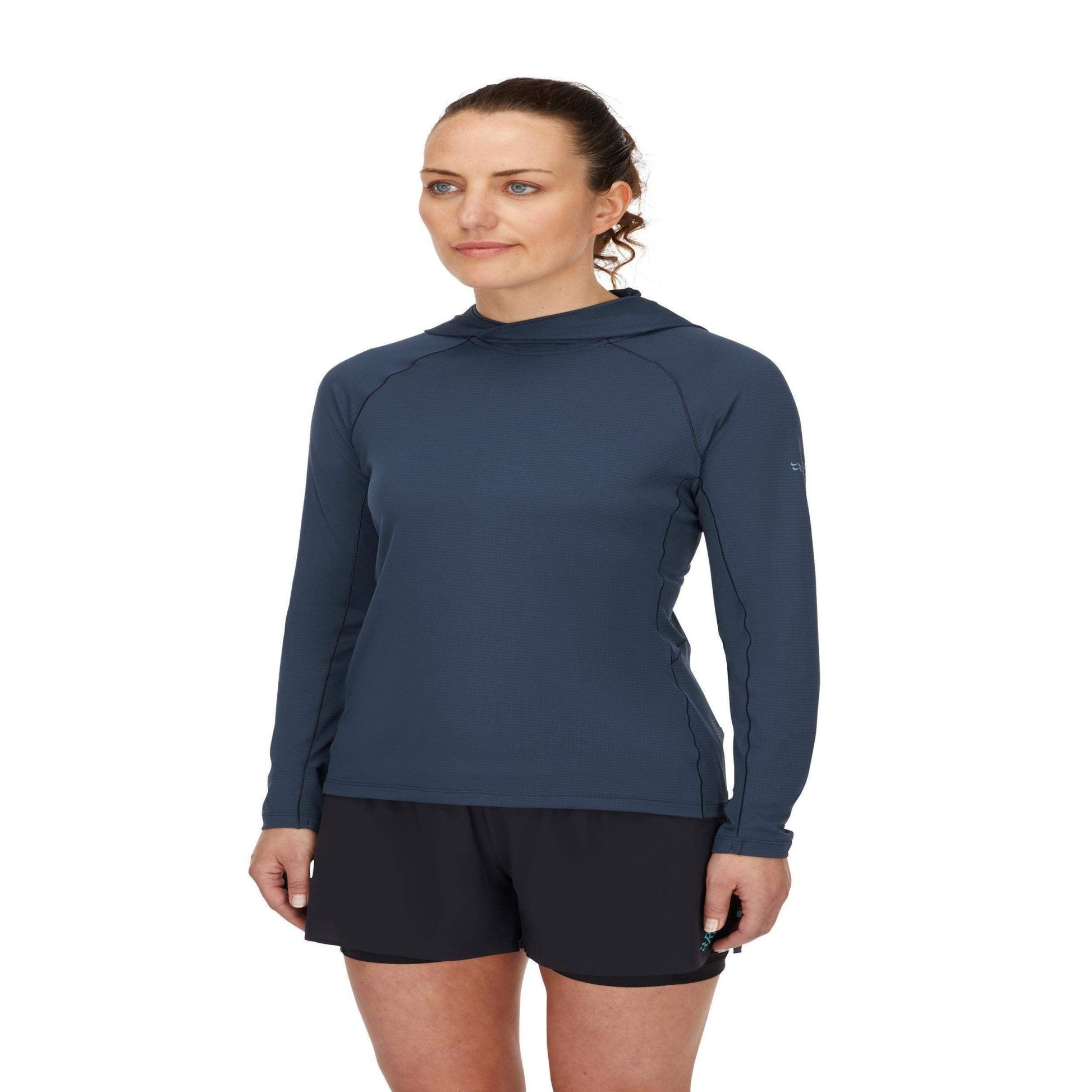 Rab Sonic Hoody Wmns – Camiseta técnica con capucha ligera Dryflo™ Air para alta actividad en montaña - 