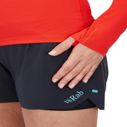 Rab Sonic Hoody Wmns – Camiseta técnica con capucha ligera Dryflo™ Air para alta actividad en montaña - 