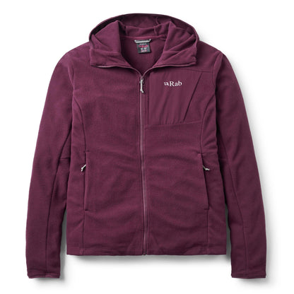 Rab Tecton Hoody Wmns – Forro Polar Técnico con Capucha Thermic™ para Montaña - Fleece
