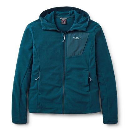 Rab Tecton Hoody Wmns – Forro Polar Técnico con Capucha Thermic™ para Montaña - Fleece
