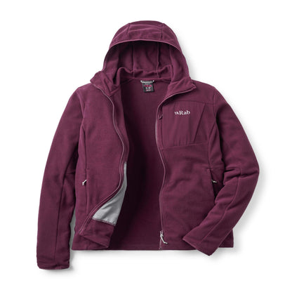 Rab Tecton Hoody Wmns – Forro Polar Técnico con Capucha Thermic™ para Montaña - Fleece